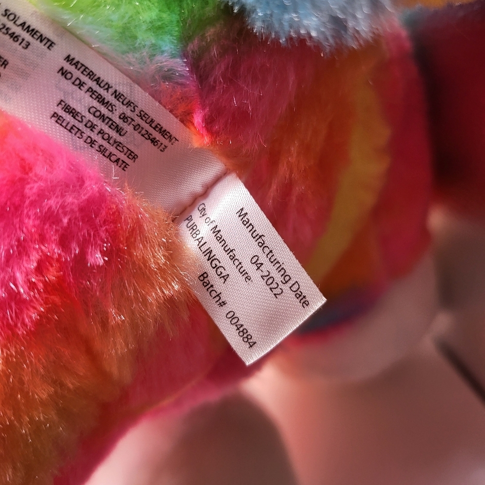 2022 Great Wolf Lodge Wolfie Corn Pink Purple Wolf Unicorn Plush Stuffed - Picture 4 of 5